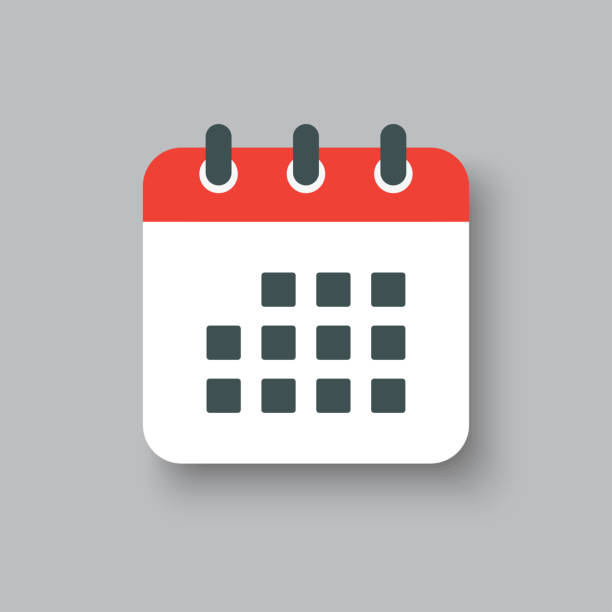 Icon page calendar schedule. Agenda app, business deadline, date page icon. Reminder, schedule line simple sign. Organizer concept.